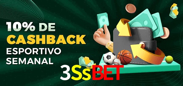 10% de bônus de cashback na 3Ssbet