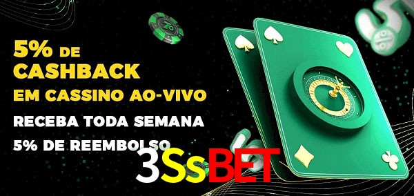 Promoções do cassino ao Vivo 3Ssbet